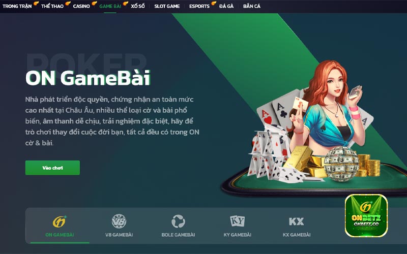 Kho game Onbet siêu cấp đa dạng 